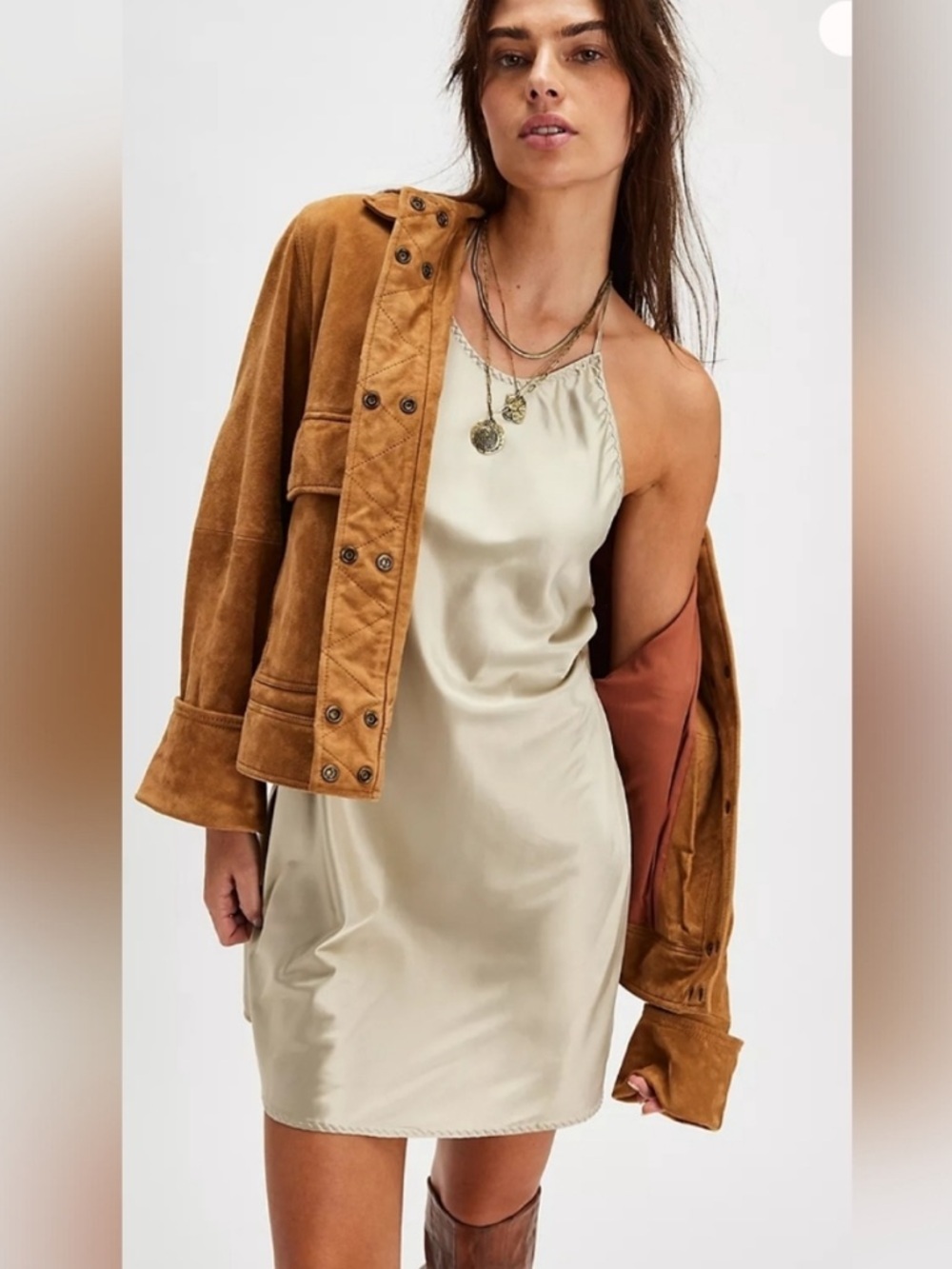 Free People Intimately Friday Fever Mini Slip tidal foam light green - Picture 3 of 6